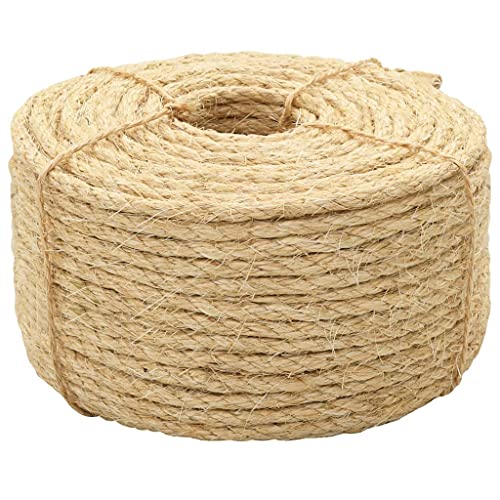 vidaXL Seil Sisalseil Naturseil Schnur Kratzbaum Kratzbäume Kratzbaumseil Tau Tauwerk Juteseil Dekokordel Garten Camping 100% Sisal 6 mm 100 m Natur vidaXL Seil Sisalseil Naturseil Schnur Kratzbaum Kratzbäume Kratzbaumseil Tau Tauwerk Juteseil Dekokordel Garten Camping 100% Sisal 6 mm 100 m Natur von vidaXL