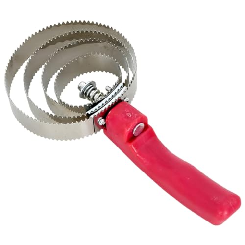 vidaXL Striegel, Pferdebürste mit 4 Ringe PP-Griff, Wendbar Federstriegel für Pferde Haustier, Metallstriegel Pferdestriegel, Rot Edelstahl von vidaXL