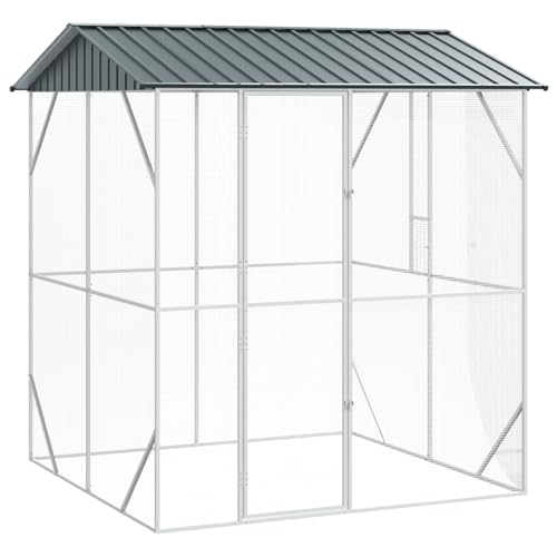 vidaXL Voliere Anthrazit 210x227x247 cm Stahl vidaXL Voliere Anthrazit 210x227x247 cm Stahl von vidaXL