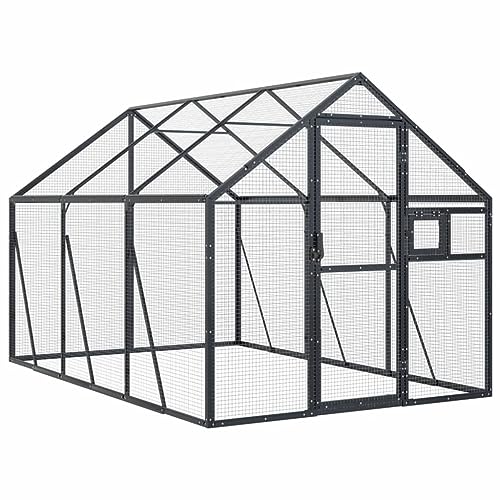 vidaXL Voliere Vogelkäfig Vogelvoliere Freilaufgehege Vogelhaus Aluminium vidaXL Voliere Vogelkäfig Vogelvoliere Freilaufgehege Vogelhaus Aluminium von vidaXL