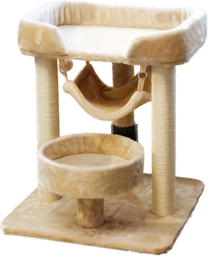 Katzen-Kletterbaum, großes Bett, Katzen-Klettergerüst, Katzentoilette, Katzenbaum, eine winterwarme, große Katzen-Sprungplattform, Säule, Katzenbaum-Vision von vkeid