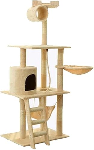 Katzenbaum, Katzenturm, Katzenbaumnest, vollständig umwickelte Sisalsäule, Heimtierbedarf, Katzenspielzeug, Katzenklettergerüst, Katzenkratzbrett, Katzenbaum, luxuriöser Katzenturm, Kratzbaum von vkeid