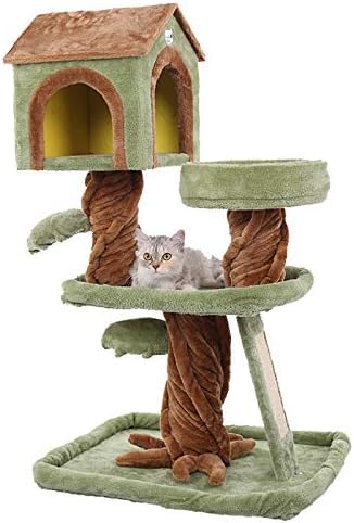 Katzenkletterbaum, Haustier-Katzenbaum, Haus, Eigentumswohnungsmöbel, mehrschichtiger Kratzbaum mit Leiter, Spielzeug, Kratzbaum für Katzen, zum Klettern, Katzenbaum, Vision von vkeid