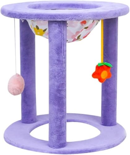 Kratzbaum Katze Klettergerüst Katzenbaum Haus Kratzbaum für Katzen Krallen Schleifen Katzen Kratzbaum mit Wollball Haustierspielzeug Haustierbedarf Katze Kletterbaum Vision von vkeid