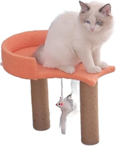 Kratzbaum für große Katzen, Katzen-Klettergerüst, Katzennest, Katzenbaum, einteiliges Sky-Säulen-Nest, Katzen-Sprungplattform, solides Spielzeug, Katzenzubehör, Kratzbrett, Katze (Größe: 4). von vkeid