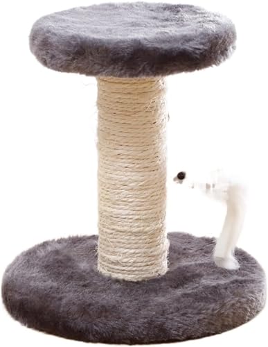 Kratzbaum für große Katzen, Katzenkratzer, Klettergerüst, Kratzbaum, widerstandsfähiger Sisal-Kratzbaum mit Spielzeug, Fisch, Kätzchen, Vergnügungspark für Haustiere, mobiles Zubehör, Katze (Größe: von vkeid