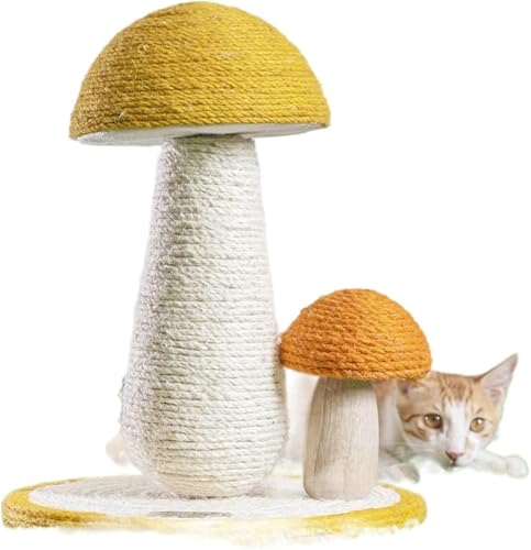 Kratzbaum für große Katzen, Pilz, Katzenkratzer, Klettern, Sisalbaum, Rahmen, Katzenschaber, kratzfestes Brett, Schleifklaue, Kätzchen-Spielzeug für Katzen (Größe: Katzenkratzer, Rasen) Vision von vkeid