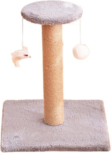 Kratzbaum für große Katzen, kleine Katzen, Kletterspaß, lindert Langeweile, Baumhaus, Katzenkratzer, Klettergerüst, Katzenkratzbaum, Katzenbaum, Hausmöbel, Katze (Größe: rund, weiß). Vision von vkeid