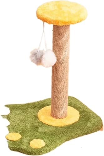 Kratzbaum für große Katzen, kleine Katzen, Kletterspaß, lindert Langeweile, Baumhaus, Katzenkratzer, Klettergerüst, Katzenkratzbaum, Katzenbaum, Hausmöbel, Katze (Größe: rund, weiß). Vision von vkeid