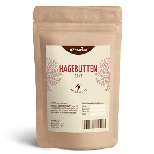 Hagebutten ganz getrocknet 10kg | naturreine, ganze Hagebutten ohne Zusatzstoffe | ideal zur Herstellung von Marmelade und Tee | auch für Pferde und Hunde geeignet | vom Achterhof von vom-Achterhof