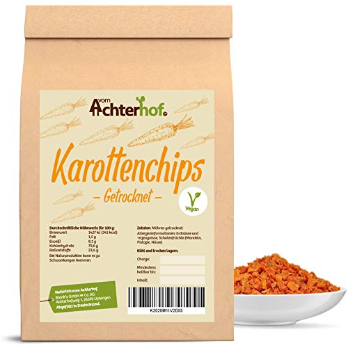 Karotten Chips (10kg) Möhren getrocknet in gewohnter vom-Achterhof Qualität von vom-Achterhof