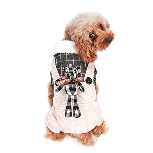 VOOPET Pullover für kleine Hunde, niedlicher Look und bequemer, warmer Welpenmantel – weiches Fleecefutter für warmes Welpen, Hundebekleidung für Katzen, kleine Hunde und Welpen von voopet