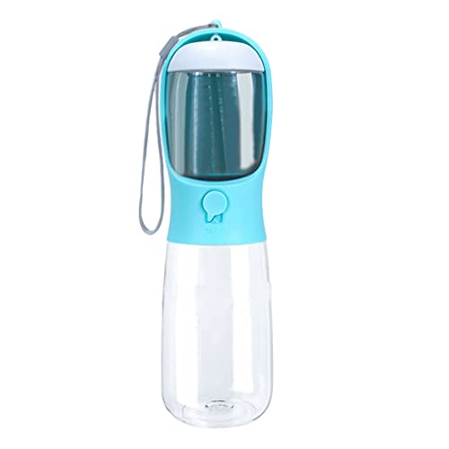 vreplrse 2 in 1 ml Hundewasserflasche Welpen Trinken mit Seil Outdoor Feeder auslaufsicher Hunde Katzenfutterspender Haustierbedarf, Grün von vreplrse