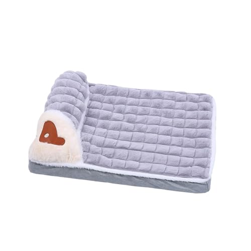 vreplrse Plüsch Winter Haustiermatte bietet gemütlichen Ruheplatz für Katzen, Haustierbetten für Hunde, Heimtierbedarf, Hundebetten, Bett für Katzen, große Hunde, Hellgrau, m:60 * 40CM von vreplrse