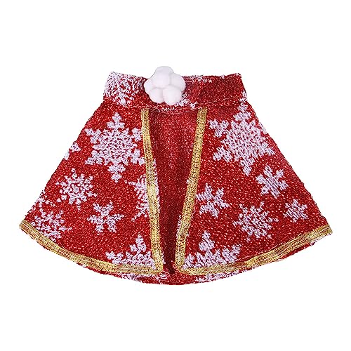 vsilay Lustiger Umhang für Katze Weihnachten Schelmisch Party Cape Haustier Winter Warm Kostüm mit magischem Verschluss Verschluss von vsilay