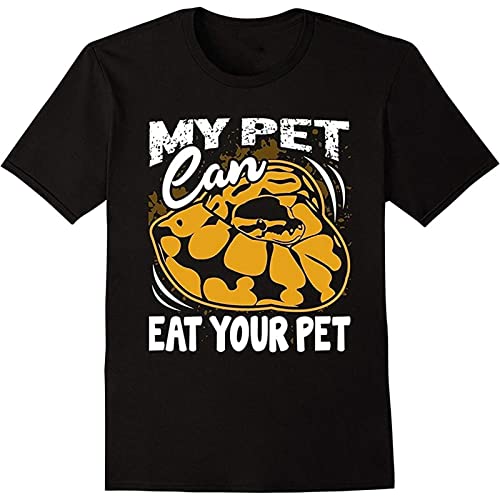 The Latest Fun Fashion Ball Python Shirt - Ball Python My Pet T Shirt Cotton Comfortable Couple Black Large von wenzhi