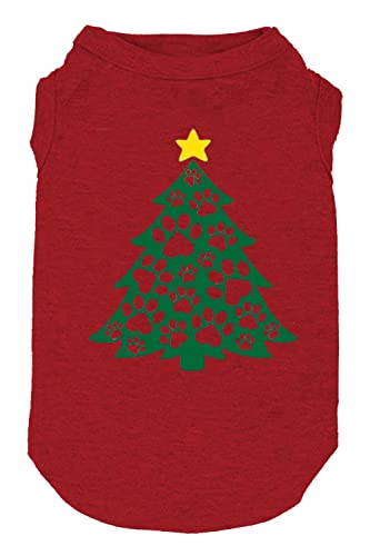 Hunde-Weihnachtskostüme Hund Frohe Weste Lustige Grafikdruck Shirts für kleine große Hunde für Welpen (X-Small, Rot-1) von weokwock