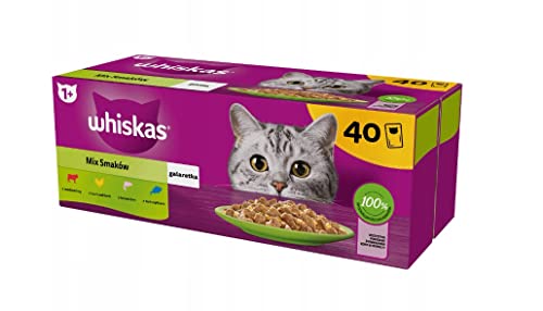 Whiskas Sortierte Auswahl, Nassfutter für Katzen, 40 x 85 g von whiskas