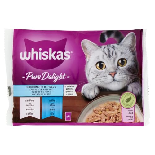 Whiskas Nassfutter für Erwachsene Katzen Auswahl Fisch 4x85g von whiskas