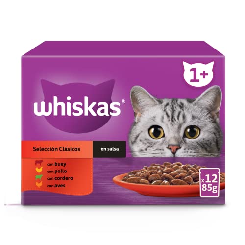 Whiskas Nassfutter für Katzen Auswahl Klassiker, 12 x 85 g von whiskas