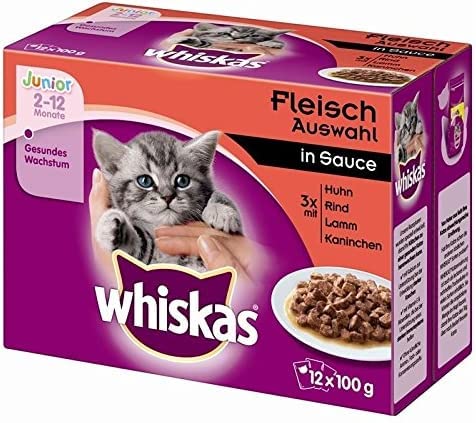 Whiskas Portionsbeutel Multipack Junior Fleischau von whiskas