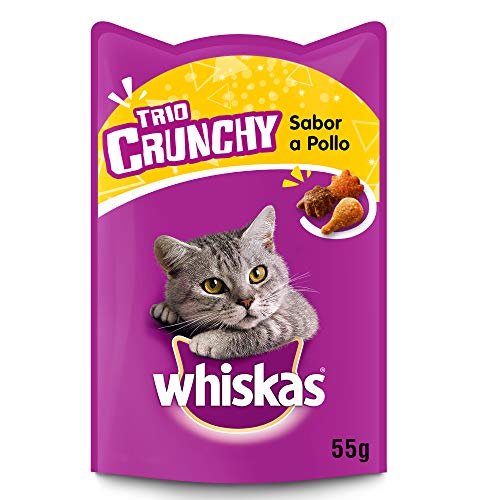 Whiskas Trio Crunchy Leckerlis für Katzen, Vogelgeschmack, 6 x 55 g von whiskas