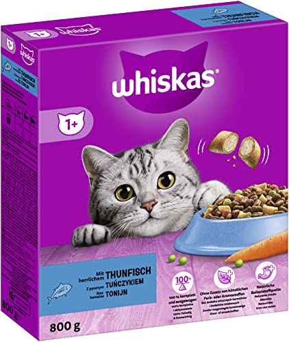 Whiskas Trockenfutter 1+, mit Thunfisch, 800 g von whiskas