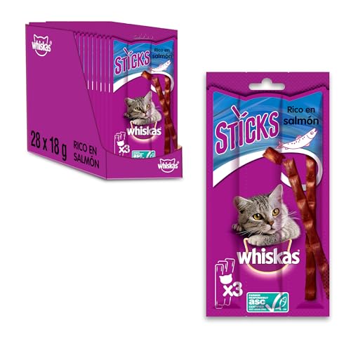 Whiskas sticks 28x18g (504g) Ricco di salmone von whiskas