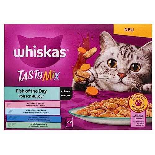 whiskas Multipack Tasty Mix Fisch, 12 x 85 g von whiskas