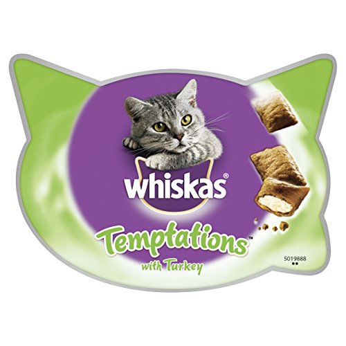 whiskas Temptations Leckerlis für Katzen, klein, knusprig (8x60g) von whiskas
