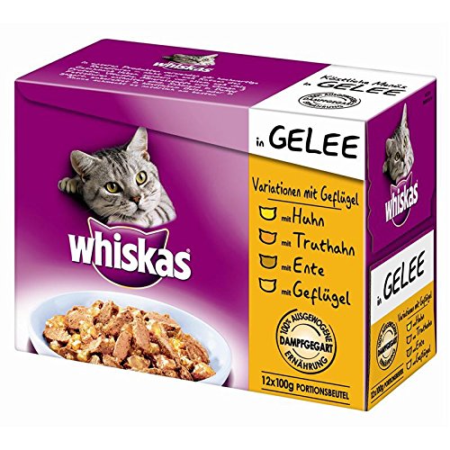 whiskas Variationen Gefluegel | 48x100g Katzenfutter von whiskas