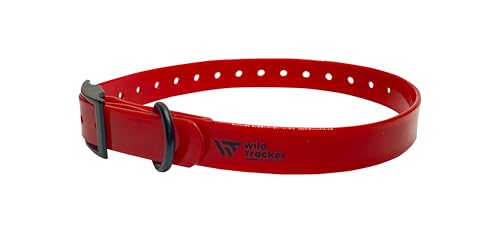 Wild Tracker, Halsband, X-PERT-Modell, rote Farbe, hitze- und kältebeständig, wasserdicht und uneinnehmbar, Größe S: 20 Löcher für einen Halsumfang von 22,5 bis 45 cm von wild Tracker