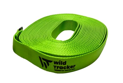 Wild Tracker, Lanyard, X-PLORE-Modell, grüne Farbe, verwendet Kletterseil-Webtechniken, sehr Zug- und Abriebfest, wasserabweisender Zinkkarabiner, 12 m von wild Tracker