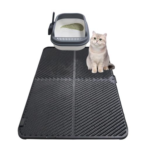 windhunt Silikon-Katzentoilettenmatte, extra große Katzenklo Matte, wasserdichte Katzentoilettenmatte für Boden, leicht zu reinigen, rutschfeste Katzentoilettenfangmatte, Katzenbedarf, Schwarz 78,7 x windhunt Silikon-Katzentoilettenmatte, extra große Katzenklo Matte, wasserdichte Katzentoilettenmatte für Boden, leicht zu reinigen, rutschfeste Katzentoilettenfangmatte, Katzenbedarf, Schwarz 78,7 x von windhunt