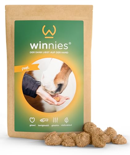 winnies® pur - „Trick & Treat“ für Zwischendurch I Pferdeleckerlis 375 g | Leckere Belohnung für Pferde von winnies