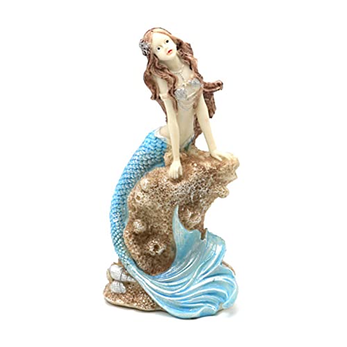 wirlsweal Aquarium Mermaid Decoration Whimsical Design Aquarium Mermaid Decoration Attractive Pet Supplies Blue von wirlsweal