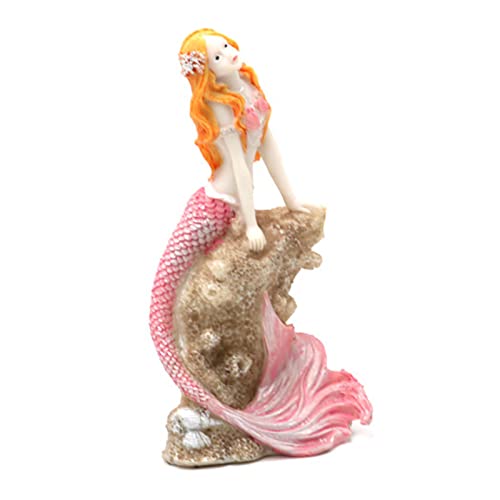 wirlsweal Aquarium Mermaid Decoration Whimsical Design Aquarium Mermaid Decoration Attractive Pet Supplies Pink von wirlsweal