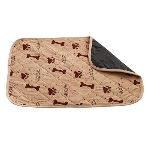 wirlsweal Kleine Größe Haustier Pad Pet Pee Pad Wiederverwendbare Waschbar Welpen Training Pad Wasser Absorbierende Atmungsaktive Hund Pee Mat Pet Supplies Schnell trocknend Pet Pad Khaki S von wirlsweal