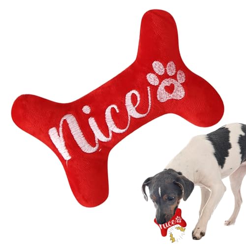 wiroouia Weihnachts-Quietschspielzeug für Hunde, Kauspielzeug für Welpen,Bissfestes Beißspielzeug für Hunde | Bissfestes, zahnreinigendes, quietschendes Plüschtier, Linderung von Langeweile bei großen wiroouia Weihnachts-Quietschspielzeug für Hunde, Kauspielzeug für Welpen,Bissfestes Beißspielzeug für Hunde | Bissfestes, zahnreinigendes, quietschendes Plüschtier, Linderung von Langeweile bei großen von wiroouia