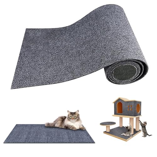 Katzen Kratzbrett-2PCS Kratzmatte Selbstklebend- DIY Kletterwand Katzen-30 x 100cm Kratzmatte Kratzteppich Selbstklebend für Cat Scratching Post、Katzenwand、Katzensofa、Katzen Bett、Katzentoilette Schra von wokdsbl