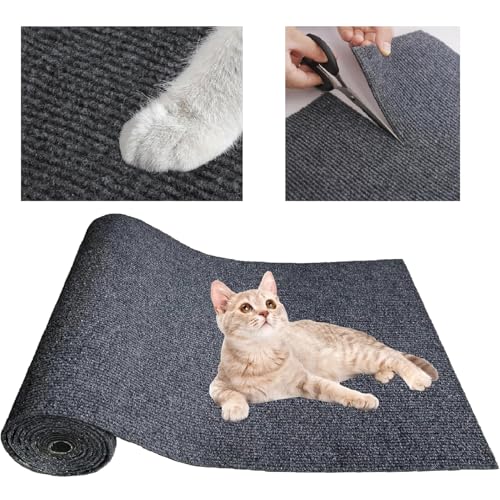 200cmx40cm Selbstklebend Kratzmatte Katze, Kratzteppich Katzen Wand, Kratzschutz Sofa Katze, Kratzbrett Katzen, Katzenkratzbretter, für Couch Sofa DIY Kratzbaum Klettern Pad von wosynm