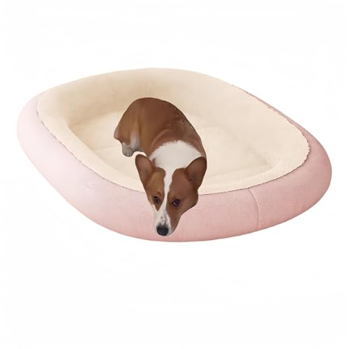 woxefo Haustierbett, Hundebett, Katzenbett, Haustierhaus, gut aussehend, weich und bequem, geeignet für Katzen, Hunde und andere Haustiere(Rosa,2XL) von woxefo