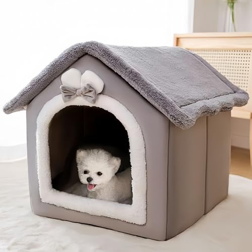 woxefo Haustierbett, Mini-Haustierbett, Flauschiges Haustierbett, niedlich, Doppelzweck-Design, weich und bequem, geeignet für Katzen, Hunde und andere Haustiere(C,42 * 34 * 38cm) von woxefo