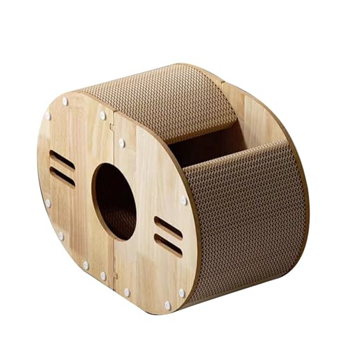 wqibq Cat Scratch Lounge Pad, Katzenkratzer, Kätzchen -Kratzer -Board -Lounge zum Klauen, Trageresistente Katzenkratzerbettblock-Möbelschutz für kleine, mittlere Haustiere von wqibq