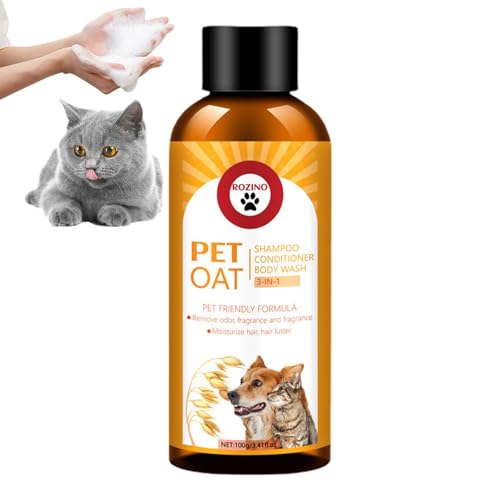 wqibq Hundeshampoo und Spülung,Hundeshampoo - Katzenshampoo - Hundeshampoo und Spülung Hundewaschspülung Haustiershampoos zur Linderung trockener Haut von wqibq