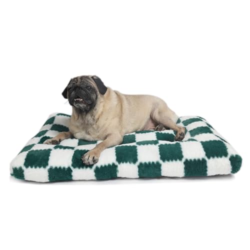 wrkfree Hundebox-Unterlage, 76,2 x 48,3 cm, waschbar für mittelgroße Hunde, 76,2 cm, Hundekäfigbett für Zwinger oder Käfig, mit rutschfester Unterseite, lindert Angst und bietet den perfekten Schlaf, von wrkfree