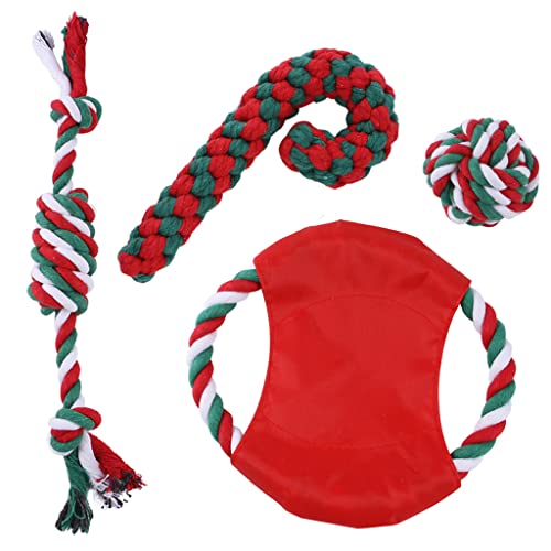 xbiez 1 Set unzerstörbares süßes Tauziehen Plüsch-Hundespielzeug für Weihnachten, Kauspielzeug, Welpen, Geschenk für Haustiere, interaktives Spielzeug, interessant von xbiez