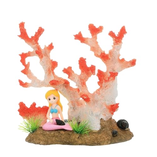 xbiez Aquarien Blond Girl Landschaft Versteck Aquarien Dekorationen Kunst Terrarium Lebensraum Ornamente von xbiez