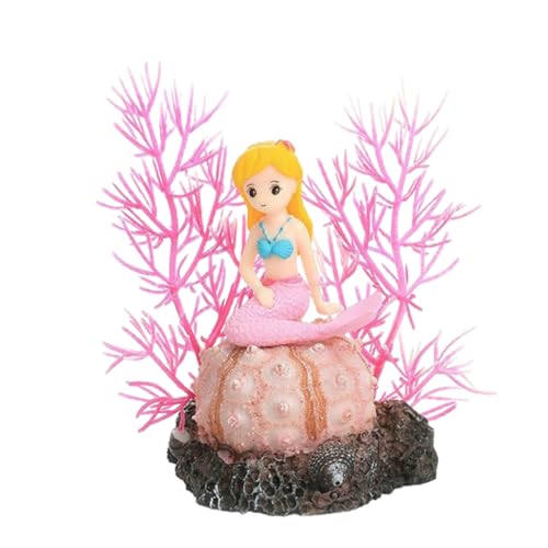 xbiez Aquarien Blond Girl Landschaft Versteck Aquarien Dekorationen Kunst Terrarium Lebensraum Ornamente von xbiez