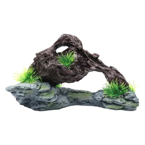 xbiez Aquarien Landschaft Gras Harze Aquarien Dekorationen Kunst Terrarium Lebensraum Ornamente Foto Requisiten von xbiez